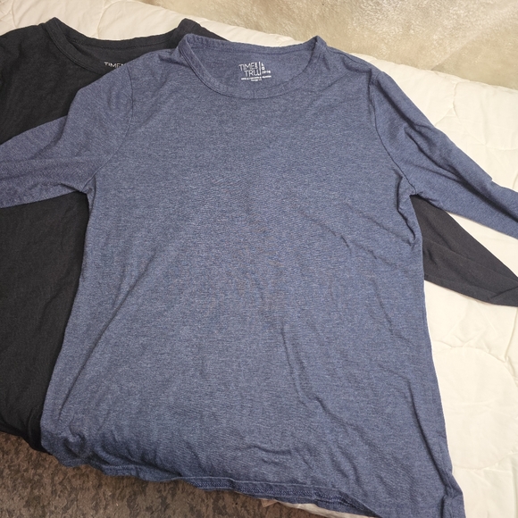 Time & Tru Long Sleeve Womans Shirt Bundle 8-Pack Size Large L 12-14 - Picture 8 of 14